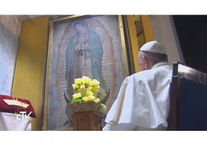 Pope Francis crowning of Our Lady of Guadalupe