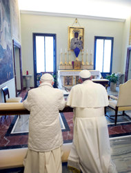 Pope Francis and Pope Benedict 6